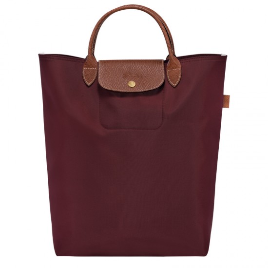 Le Pliage Original M Tote Bag Burgundy Women Longchamp