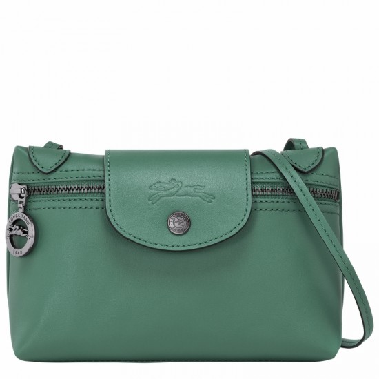 Le Pliage Xtra Xs Crossbody Bag Sage Leather Women Longchamp