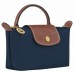 Longchamp Le Pliage Original Canvas Pouch with Handle Blue Women