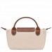 Longchamp Le Pliage Original Canvas Pouch with Handle Beige Women