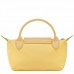 Longchamp Le Pliage Green Pouch with Handle Yellow Women