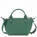 Le Pliage Xtra Leather Handbag Xs Sage Women Longchamp