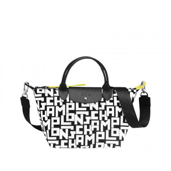 Le Pliage Lgp S Handbag Black White Women Longchamp