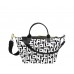 Le Pliage Lgp S Handbag Black White Women Longchamp