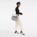 Le Pliage Lgp L Handbag Black White Women Longchamp