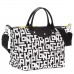 Le Pliage Lgp L Handbag Black White Women Longchamp