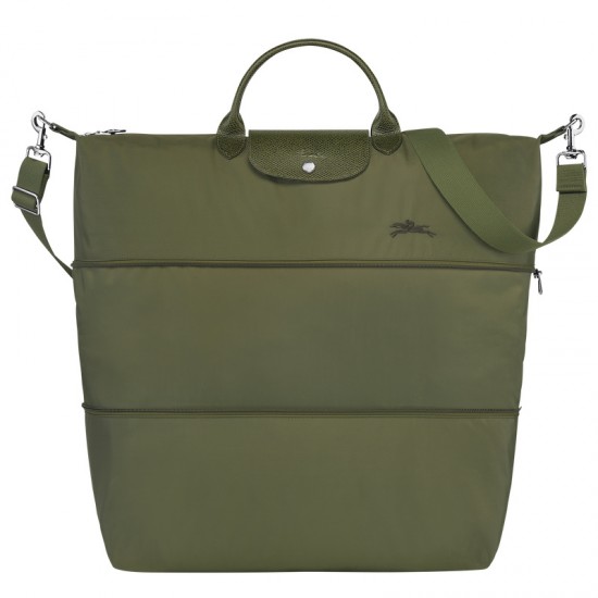 Le Pliage Green Travel Bag Expandable Forest Women Longchamp